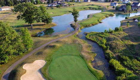 overhead view of the course